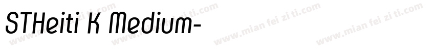 STHeiti K Medium字体转换